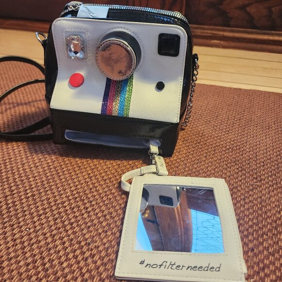 Betsey Johnson Oh Snap Kitsch polaroid camera crossbody bag purse - Picture 7 of 13